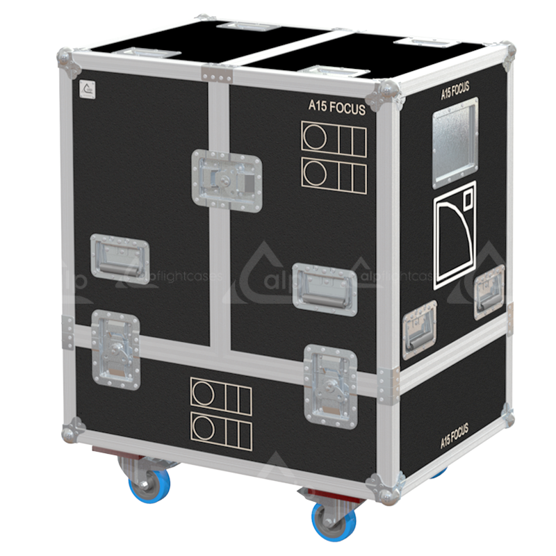 ALP FLIGHT CASES 2X L-ACOUSTICS A15 FOCUS GAUCHE - WHEELS – ALP