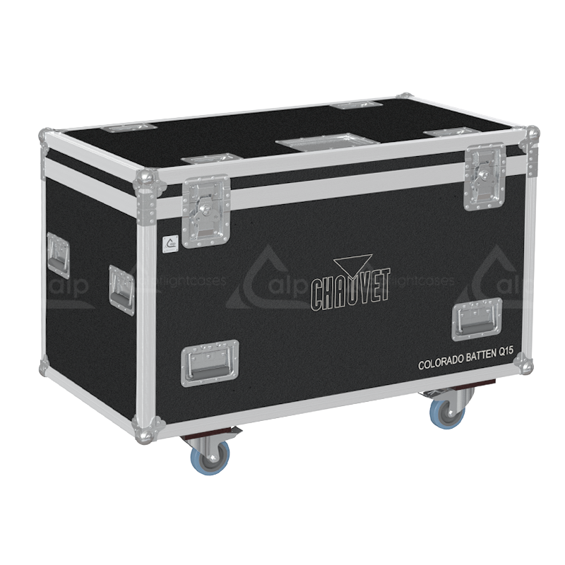 ALP FLIGHT CASES 12X CHAUVET COLORADO BATTEN Q15 - WHEELS