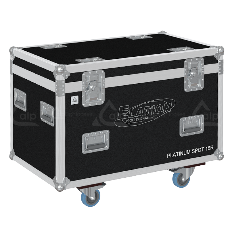 ALP FLIGHT CASES 2X ELATION PLATINUM SPOT 15R - WHEELS