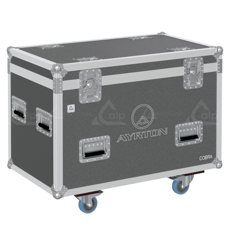 ALP FLIGHT CASES 2X AYRTON COBRA WITHOUT FOAM - WHEELS