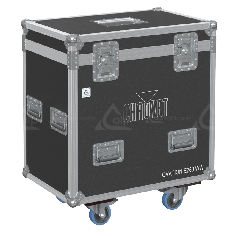 ALP FLIGHT CASES 2X CHAUVET OVATION E-260WW / E-260CW - WHEELS