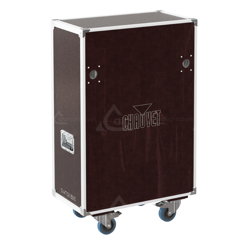 ALP FLIGHT CASES SPEEDY-BOX, 2X CHAUVET OVATION E-930VW - WHEELS