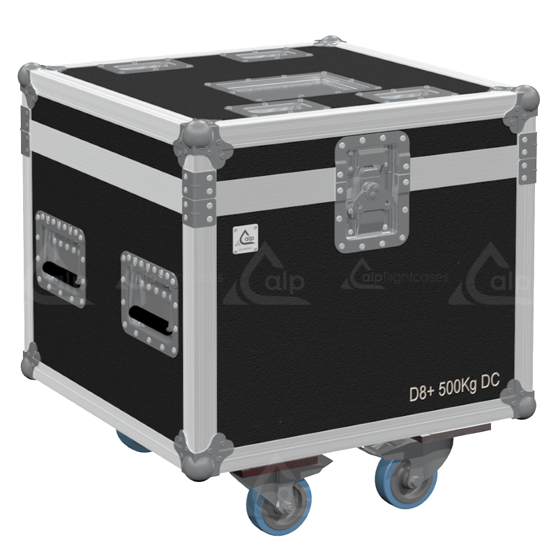 ALP FLIGHT CASES 1X EXE D8 0,5T DC - WHEELS