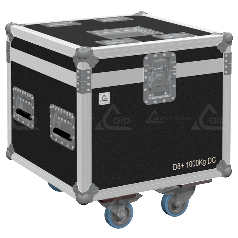 ALP FLIGHT CASES 1X EXE D8 1T DC - WHEELS