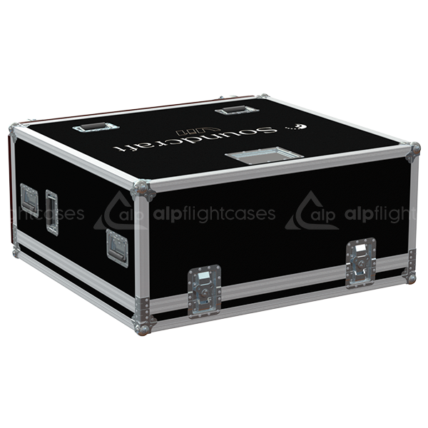 ALP FLIGHT CASES SOUNDCRAFT VI1 + DOG HOUSE - WHEELS