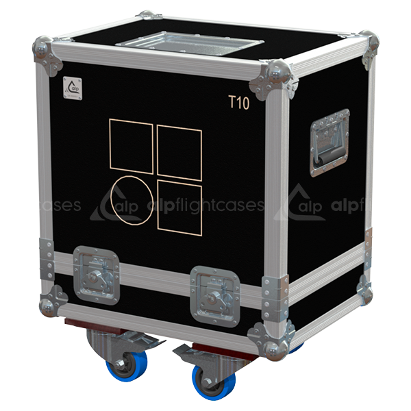 ALP FLIGHT CASES 2X D&B AUDIOTECHNIK T10 - WHEELS