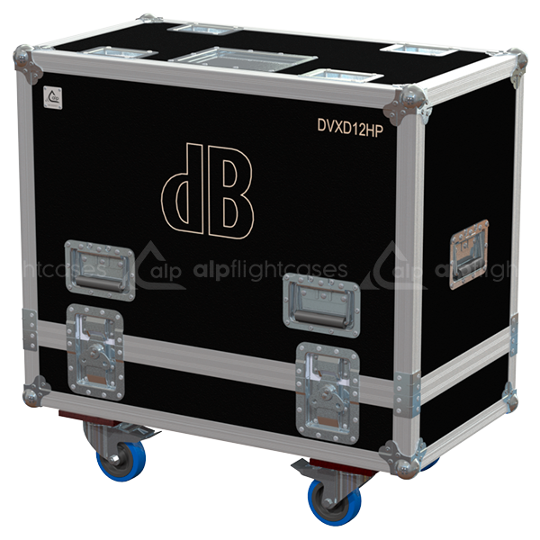 ALP FLIGHT CASES 2X DB TECHNOLOGIES DVXD12HP - WHEELS