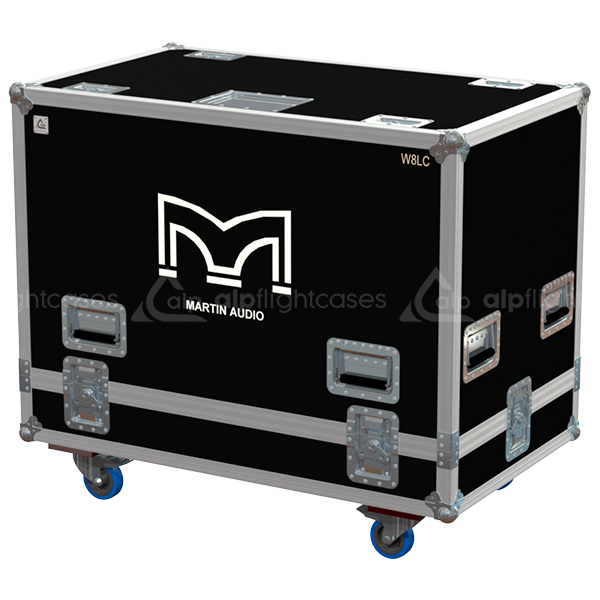 ALP FLIGHT CASES 2X MARTIN AUDIO W8LC - WHEELS