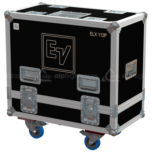 ALP FLIGHT CASES 2X EV ELX 112P - WHEELS