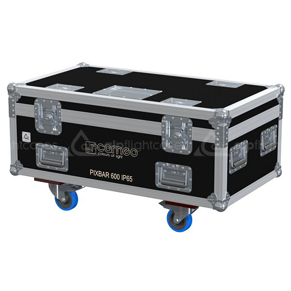ALP FLIGHT CASES 4X CAMEO PIXBAR 600 PRO IP65 - WHEELS