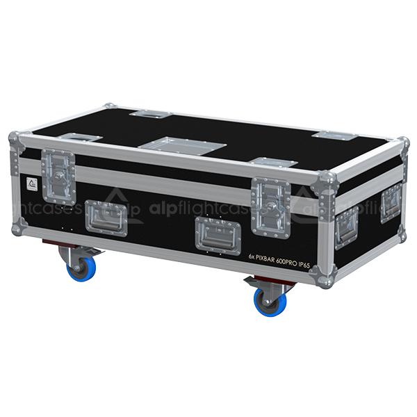 ALP FLIGHT CASES 6X CAMEO PIXBAR 600 PRO IP65 - WHEELS