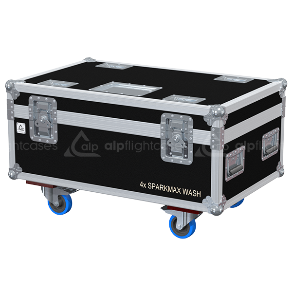 ALP FLIGHT CASES 4X LEDING SPARKWASH MAX + ACCESSORIES - WHEELS