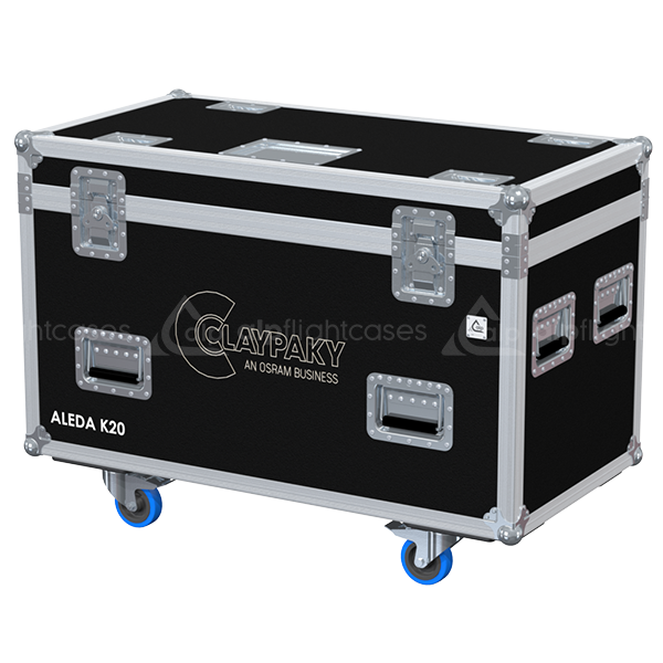 ALP FLIGHT CASES 2X CLAY PAKY ALEDA K20 - WHEELS