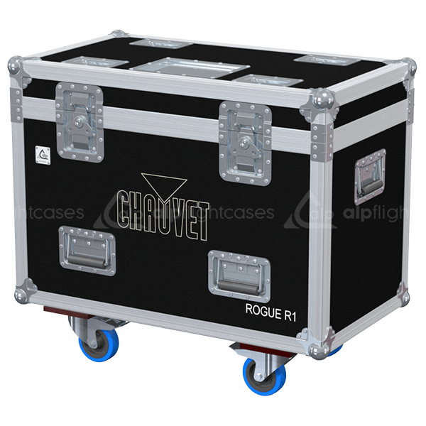 ALP FLIGHT CASES 2X CHAUVET ROGUE R1 BEAM - WHEELS