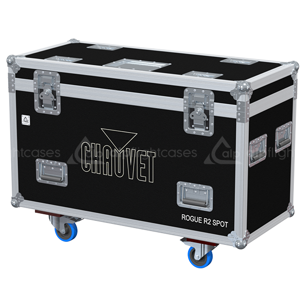 ALP FLIGHT CASES 2X CHAUVET ROGUE R2 SPOT - WHEELS