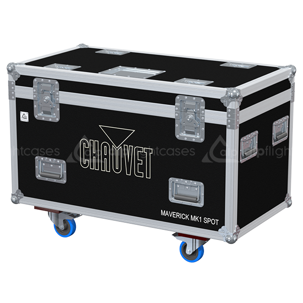 ALP FLIGHT CASES 2X CHAUVET MAVERICK MK1 SPOT - WHEELS