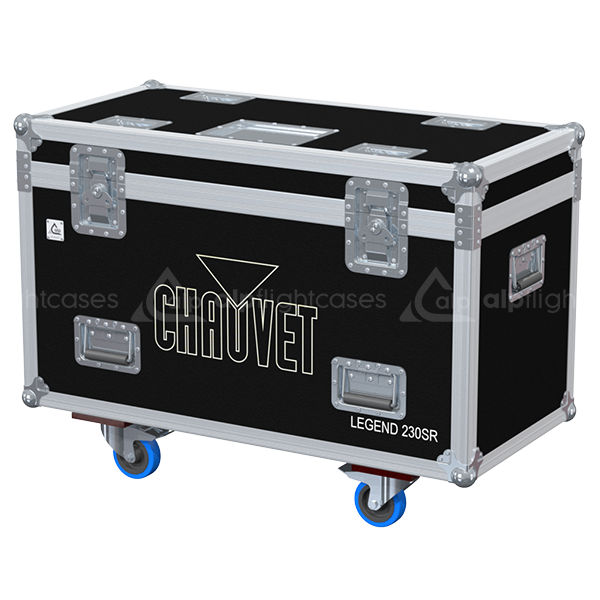 ALP FLIGHT CASES 2X CHAUVET LEGEND 230SR BEAM - WHEELS