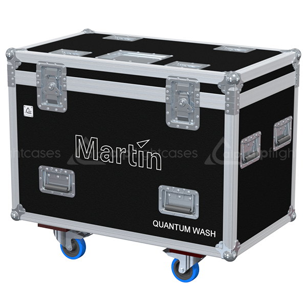 ALP FLIGHT CASES 2X MARTIN QUANTUM WASH - WHEELS