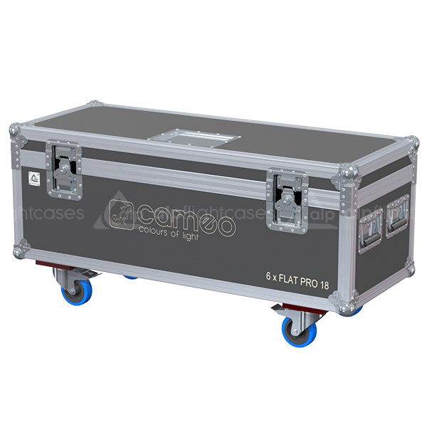 ALP FLIGHT CASES 6X CAMEO FLAT PRO 18 - WHEELS