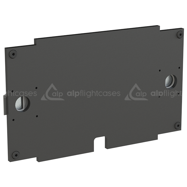 ALP FLIGHT CASES REAR COVER RACK RENT 19" - 6U