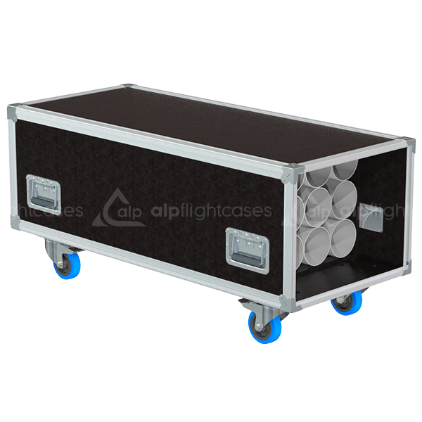 ALP FLIGHT CASES SPEEDY-BOX, 12X MIC STAND H1100mm - WHEELS