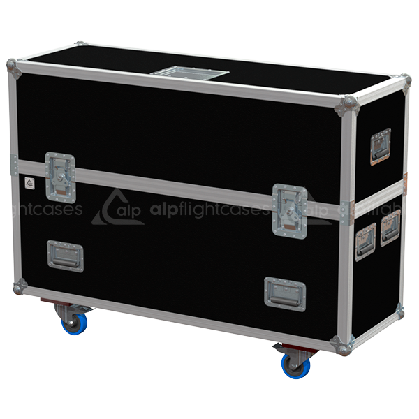 ALP FLIGHT CASES 2X LCD 43" W980XD45XH565MM + ACCESS. - WHEELS