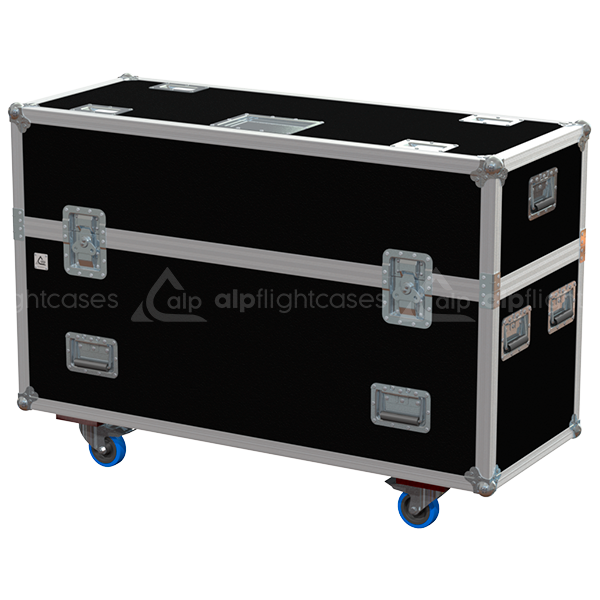 ALP FLIGHT CASES 4X LCD 55" W1255XD50XH700MM - WHEELS