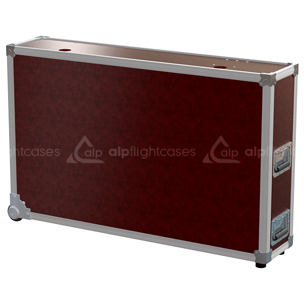 ALP FLIGHT CASES SLIM 1X LCD AJUSTABLE W1031-1350XD60XH750MM - WHEELS