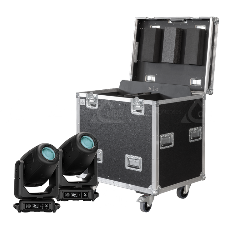ALP FLIGHT CASES 2x ELATION PARAGON S- WHEELS