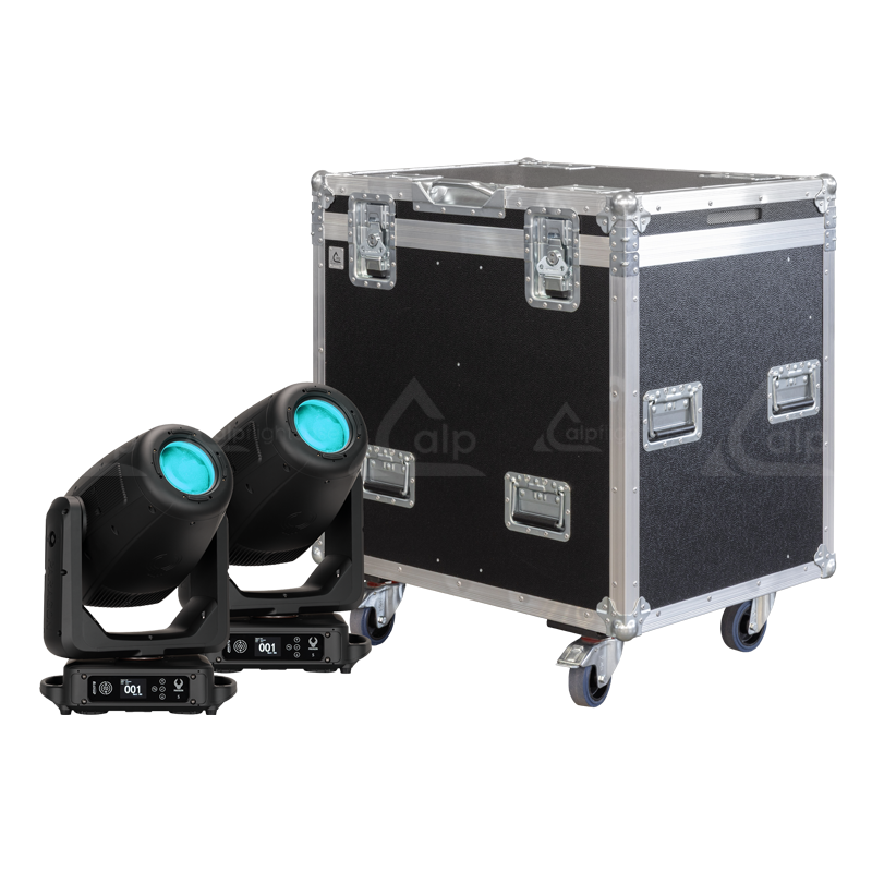 ALP FLIGHT CASES 2x ELATION PARAGON S- WHEELS
