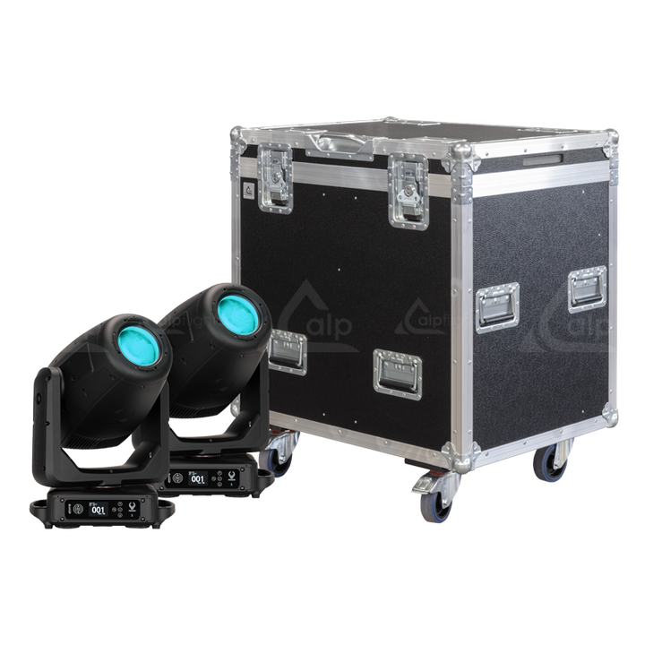 ALP FLIGHT CASES 2x ELATION PARAGON S- WHEELS