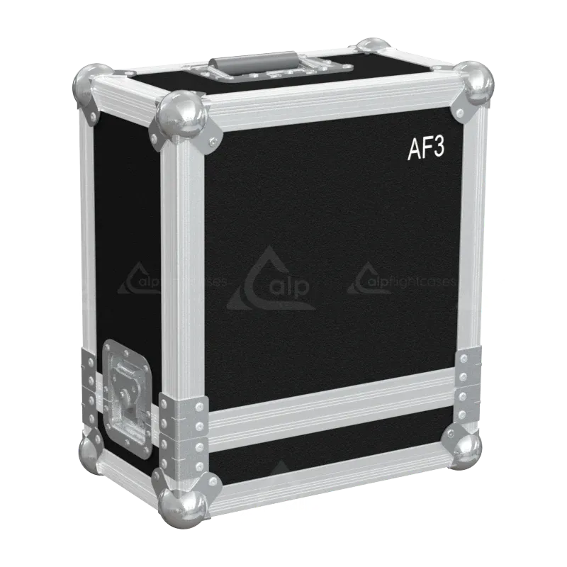 Rear view of ALP FLIGHT CASES Antari AF-3 professional trunk featuring 10mm birch plywood construction