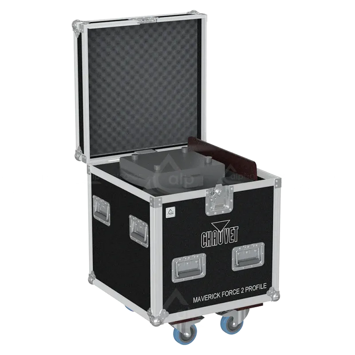 1x Chauvet Maverick Force 2 Profile fixture inside ALP FLIGHT CASES with custom CNC foam