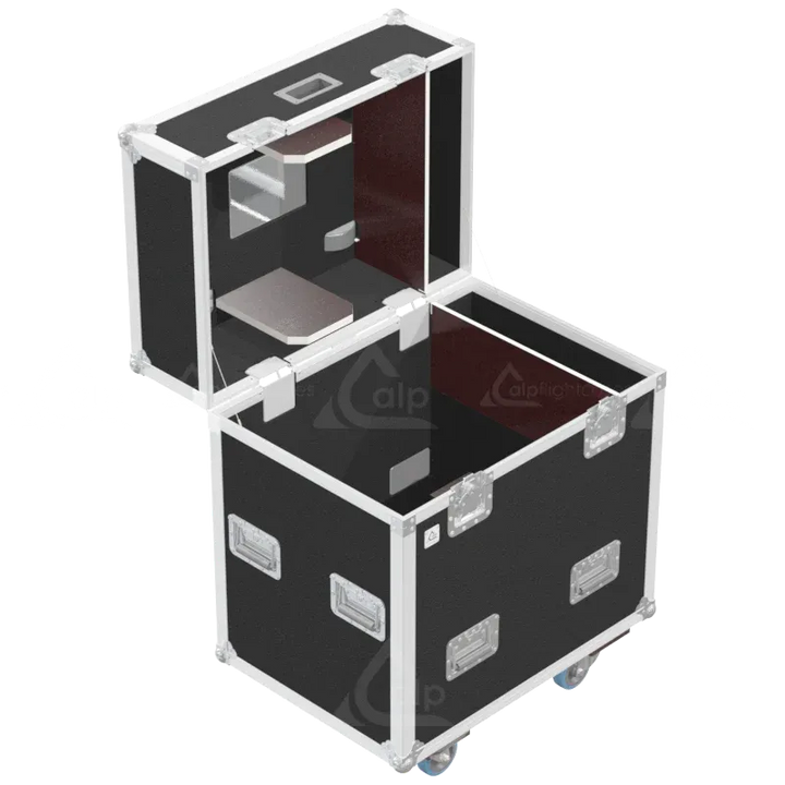 Interior of ALP FLIGHT CASES for 1x Elation Artiste Picasso showing high-density protective foam