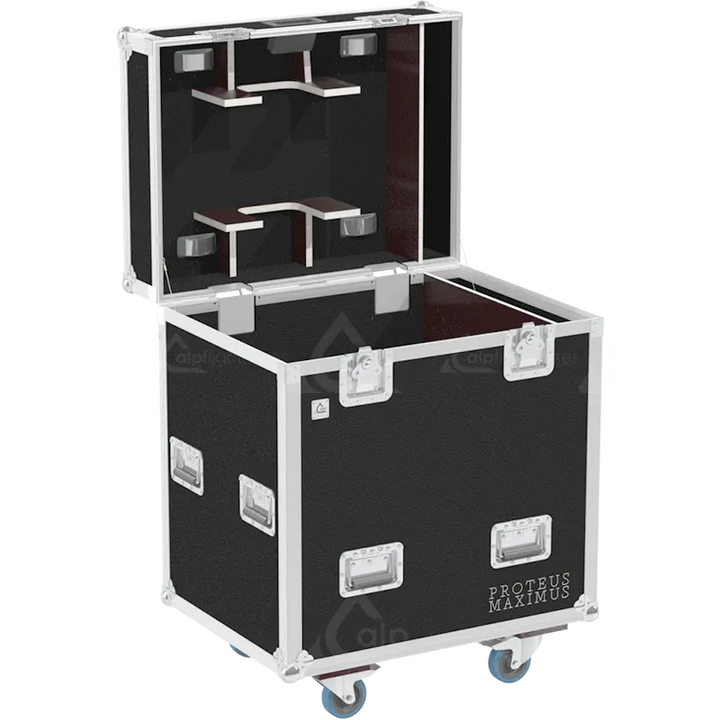 Interior of ALP FLIGHT CASES for 1x Elation Proteus Maximus showing high-density protective foam