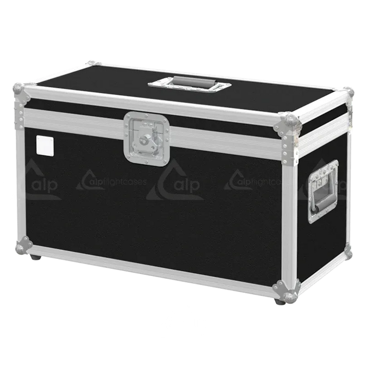 ALP FLIGHT CASES front view of Martin JEM ZR24/7 Hazer flight case with heavy-duty touring hardware