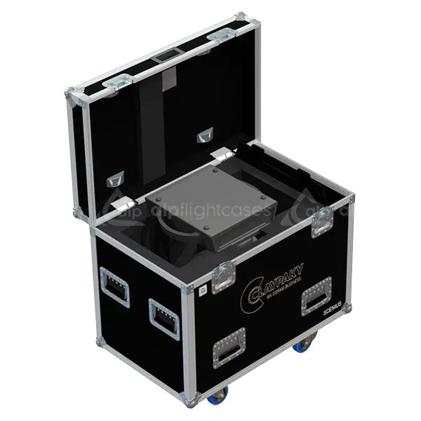 1x Claypaky Scenius fixture inside ALP flight case with custom CNC foam interior