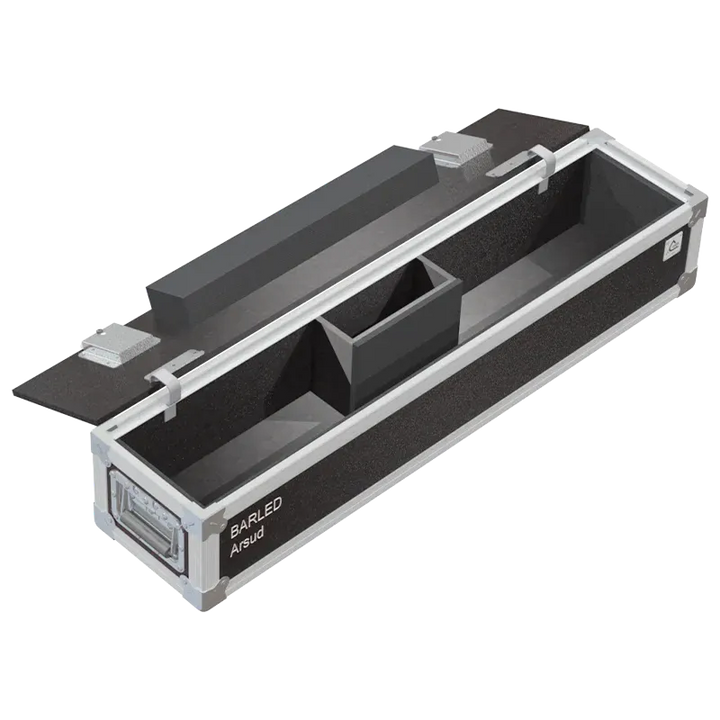 Empty ALP FLIGHT CASES case for OXO Pixyline 150 showing internal protection and accessory space