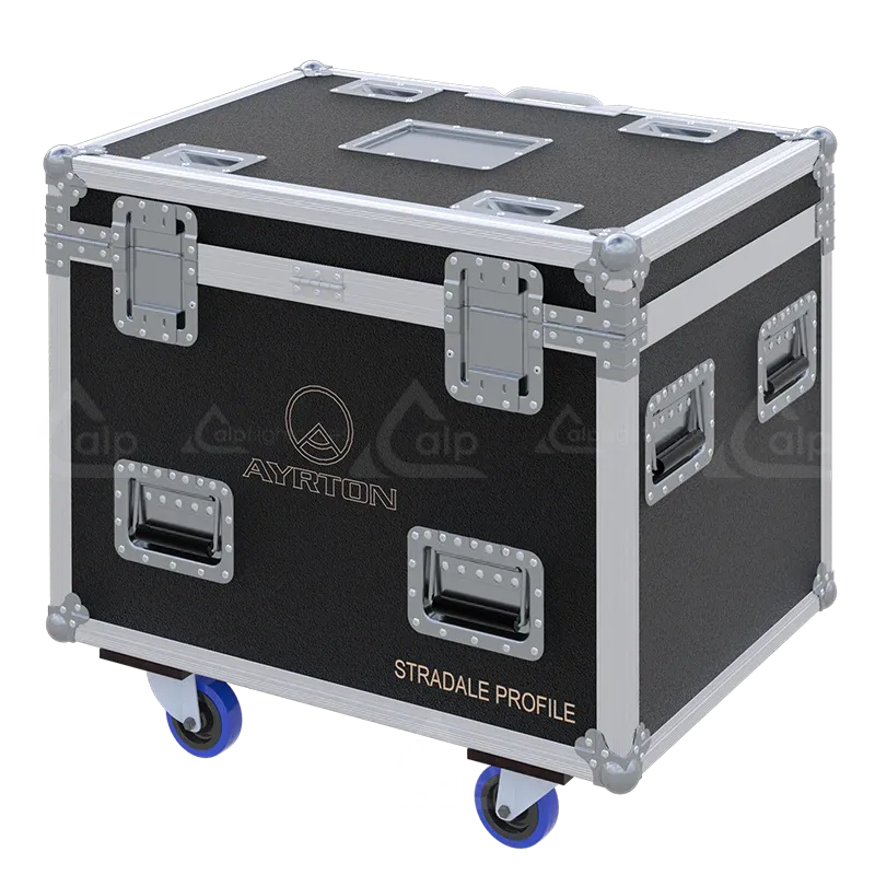 ALP FLIGHT CASES - Rear perspective of the 2x Ayrton Stradale Profile professional case