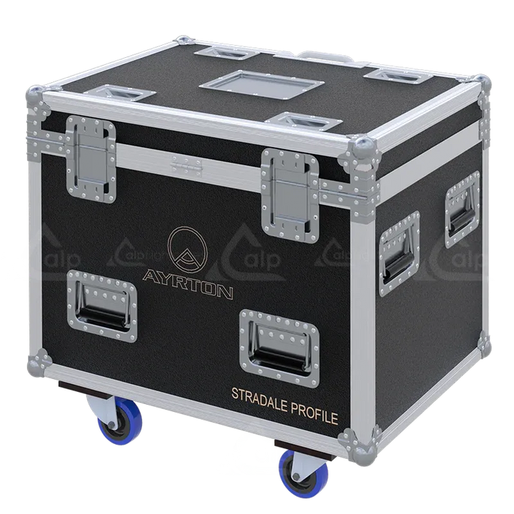 ALP FLIGHT CASES - Rear perspective of the 2x Ayrton Stradale Profile professional case