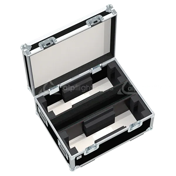 Empty ALP FLIGHT CASES flight case for 2x Chauvet Rogue R1 FXB ready for custom foam insert