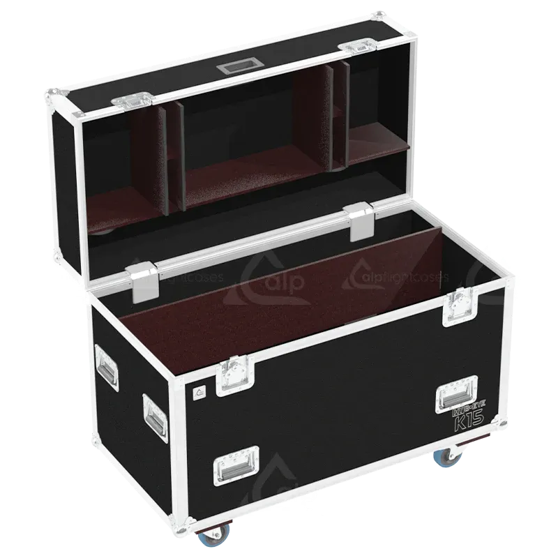 Empty ALP FLIGHT CASES shell for 2x Claypaky HY B-EYE K15 - Ready for custom inserts