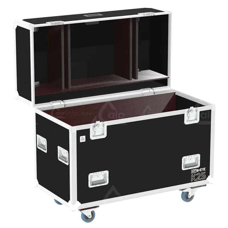 Empty ALP FLIGHT CASES shell for 2x Claypaky HY B-EYE K25 - Ready for custom inserts