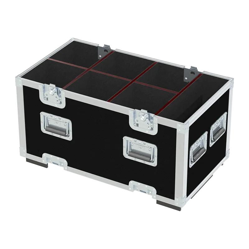 Empty ALP FLIGHT CASES 2-way trunk for Spark Fabrica SF-Z5 showing internal slots and space for powder sachets EXTENSION