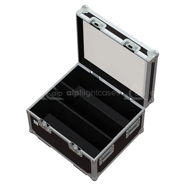 Empty flight case for Starway Stronglite HD with precision-cut compartments and cable storage space
