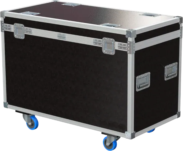 Rear view of ALP FLIGHT CASES flight case for 2x Art System Beam 230 designed for professional touring