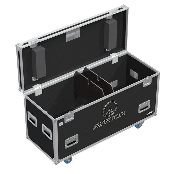 Empty ALP FLIGHT CASES flight case for 2x Ayrton Ghibli ready for custom foam insert