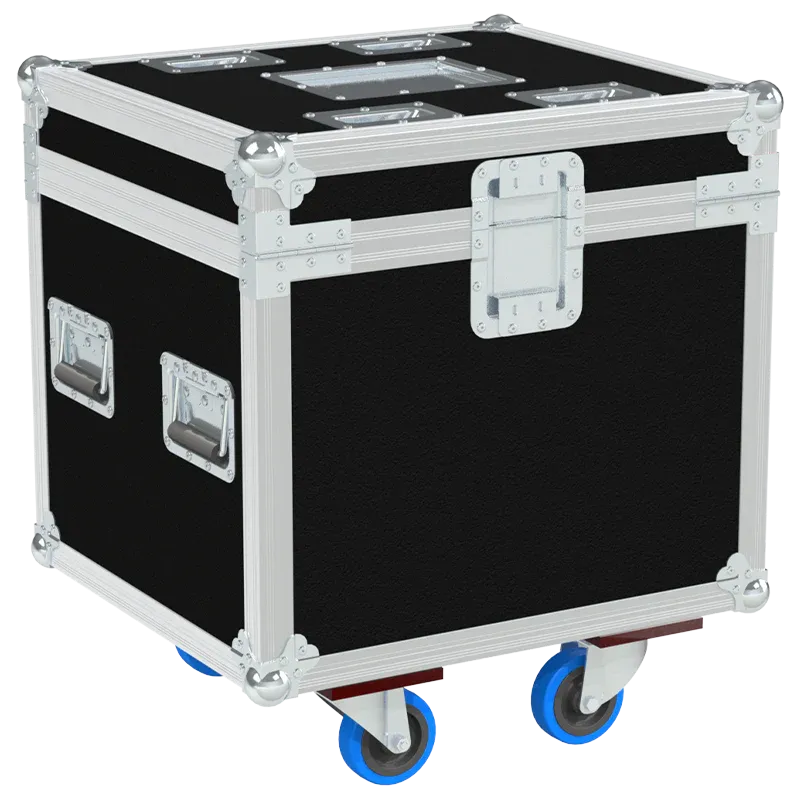 ALP FLIGHT CASES 2x CHAUVET INTIMIDATOR SPOT 375Z IRC