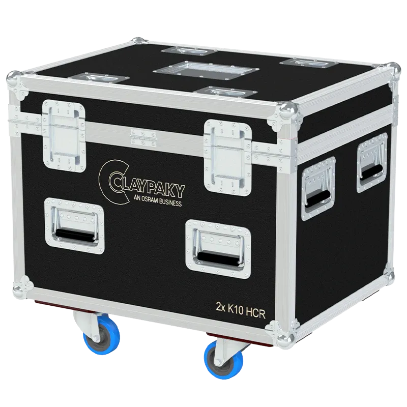ALP FLIGHT CASES 2x CLAY PAKY K-EYE K10 HCR