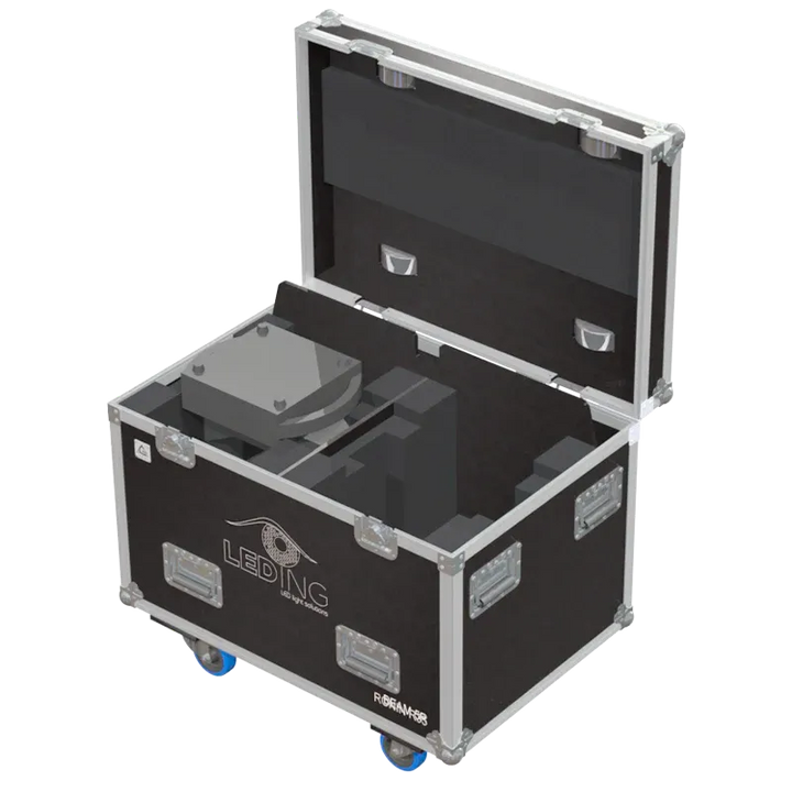 2x Leding Ronin 35 fixtures inside ALP FLIGHT CASES with custom CNC foam